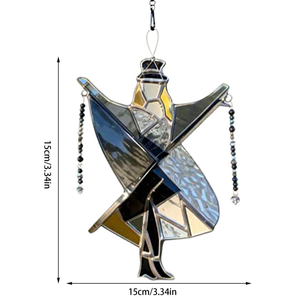 Outdoor Spinners Handmade Stained Wall Art Wind Spinner Colorful Wall Decor for Indoor Outdoor Living Room Garden Office Balcony