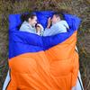 Двойной спальный мешок для пары, расширенный и утолщенный для теплого наружного спального мешка для кемпинга, домашнего обеда, отдыха для взрослых, двойной хлопковый спальный мешок