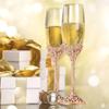 2 шт. Серебряные хрустальные фужеры для шампанского, свадебные бокалы для жениха и невесты, розовое золото, тосты, подарочные наборы для пар на помолвку