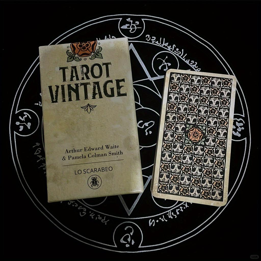 Ancient Great Tarot, Italian Vintage Waite Tarot,Fortune Telling Card Games For Fun, Family Party Entertainment Game Cards