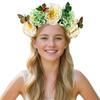 Bohemian Style Hair Hoop Artificial Flowers Headdress Trend Hairband  Women