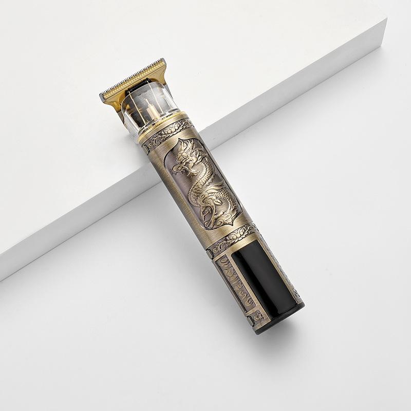 Машинка для стрижки волос T9 Электрическая машинка Парикмахерская USB Электрическая Регулировка скорости в три скорости Большой экран Отображение мощности Металлическая бритва