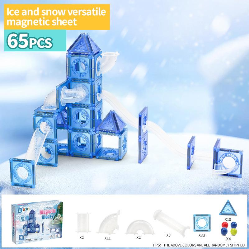 Children'S Early Education Toy Magnetic Piece Pipe Magnet Building Block Pure Magnetic Set Source Factory Puzzle