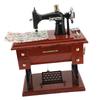 Sewing Machine Music Box Hand Crank Musical Box Vintage Sewing Machine Desk Decoration