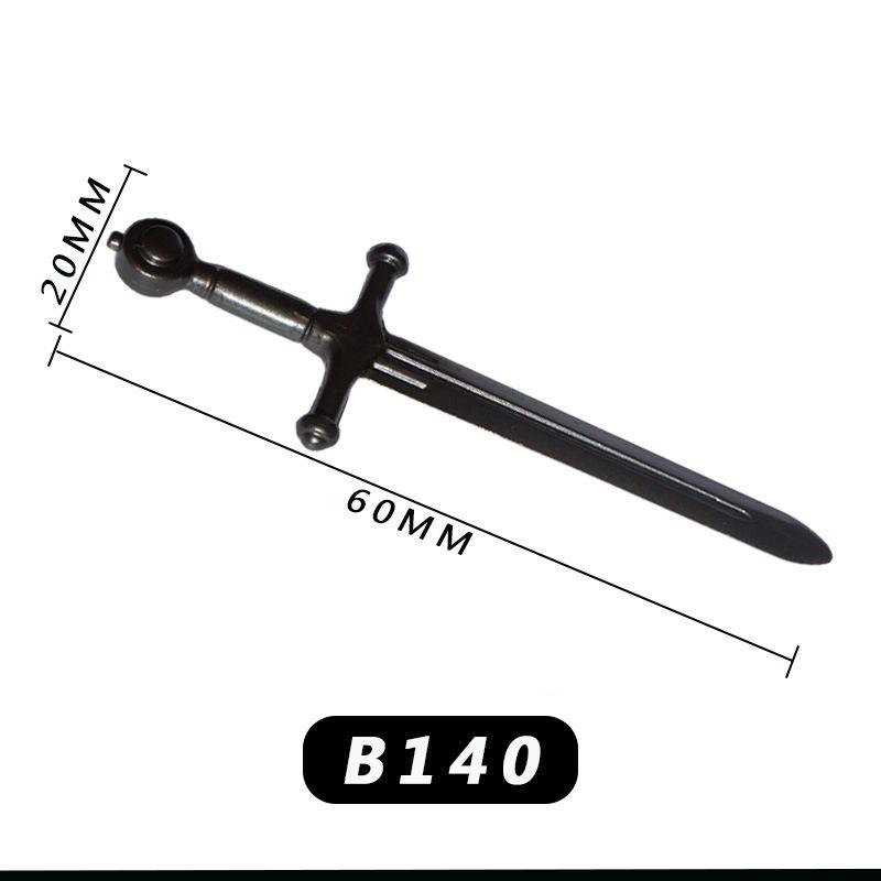 Минифигурка средневекового рыцаря: Фонтан, Рапира, Совместимый с кубиками LEGO