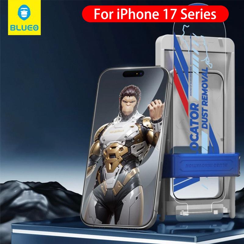 Закаленное стекло Blueo AR для iPhone 17 Pro Max Пленка для установки без пыли Защитное стекло для экрана для iPhone 17 Pro