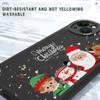 Slim Cartoon Santa Christmas Snowman Elk Leather Back Casing PU Leather Cover Phone Case for Huawei Honor Infinix iPhone Vivo