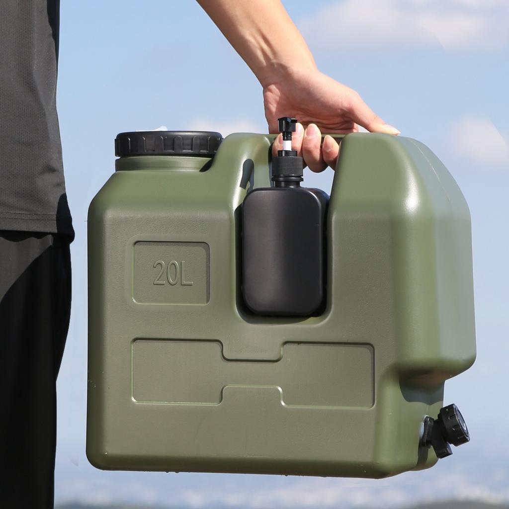 20-литровое ПЭ ведро для хранения воды, большой емкости, канистра-переноска для воды с краном, банка для дезинфицирующего средства для рук, портативный бак для воды для автомобиля
