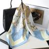 70cm Square Scarves for Lady Luxury Women Silk Scarf Fashion Print Neckerchief Satin Hair Ribbons Bandana Foulard Shawl  New