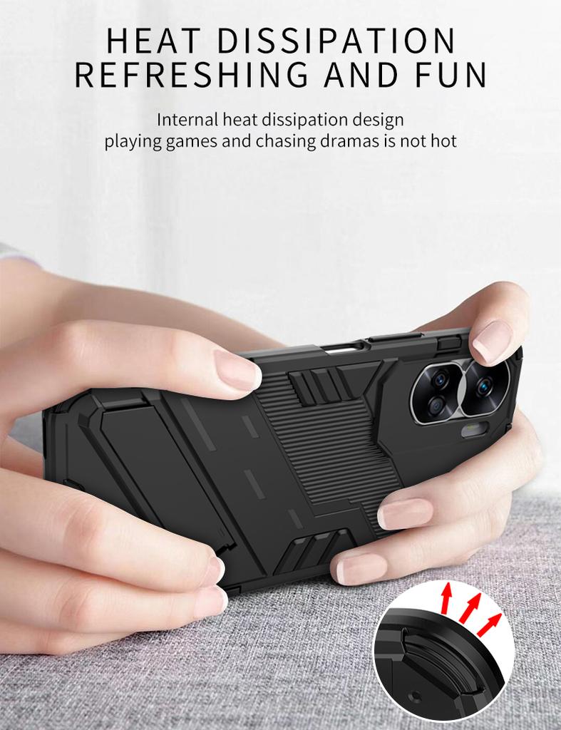 Противоударный чехол в стиле панк-броня для Huawei Mate 60 20 30 40 P50, жесткая задняя крышка со скрытой подставкой и полной защитой для Huawei Honor 90 X50 Nova11 Magic3