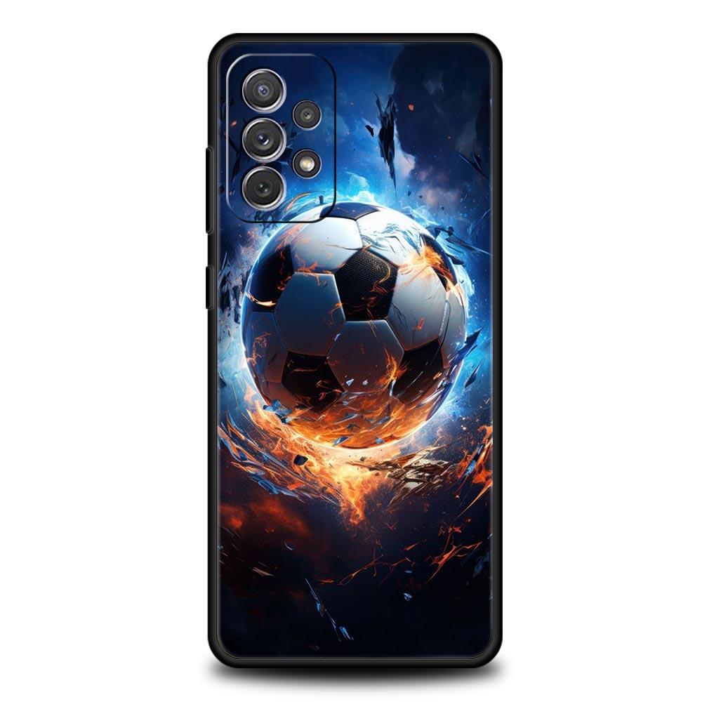 Чехол для Samsung A15 A13 A51 A71 A41 A31 A21S A03S A05 A12 A32 A52 A23 A25 A33 A53 A73 5G Обложка Футбольная Страсть Футбольный Мяч