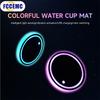 2pcs LED Car Cup Holder Light Car  RGB Colors Cup Holder Pad Coasters Bottle Atmosphere Light Mats Car Interior Accessories