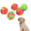Радужный Светящийся Мяч Игрушка для Собаки Мигающий Щенок Прыгающий Жевательный Мяч Снимает Скуку