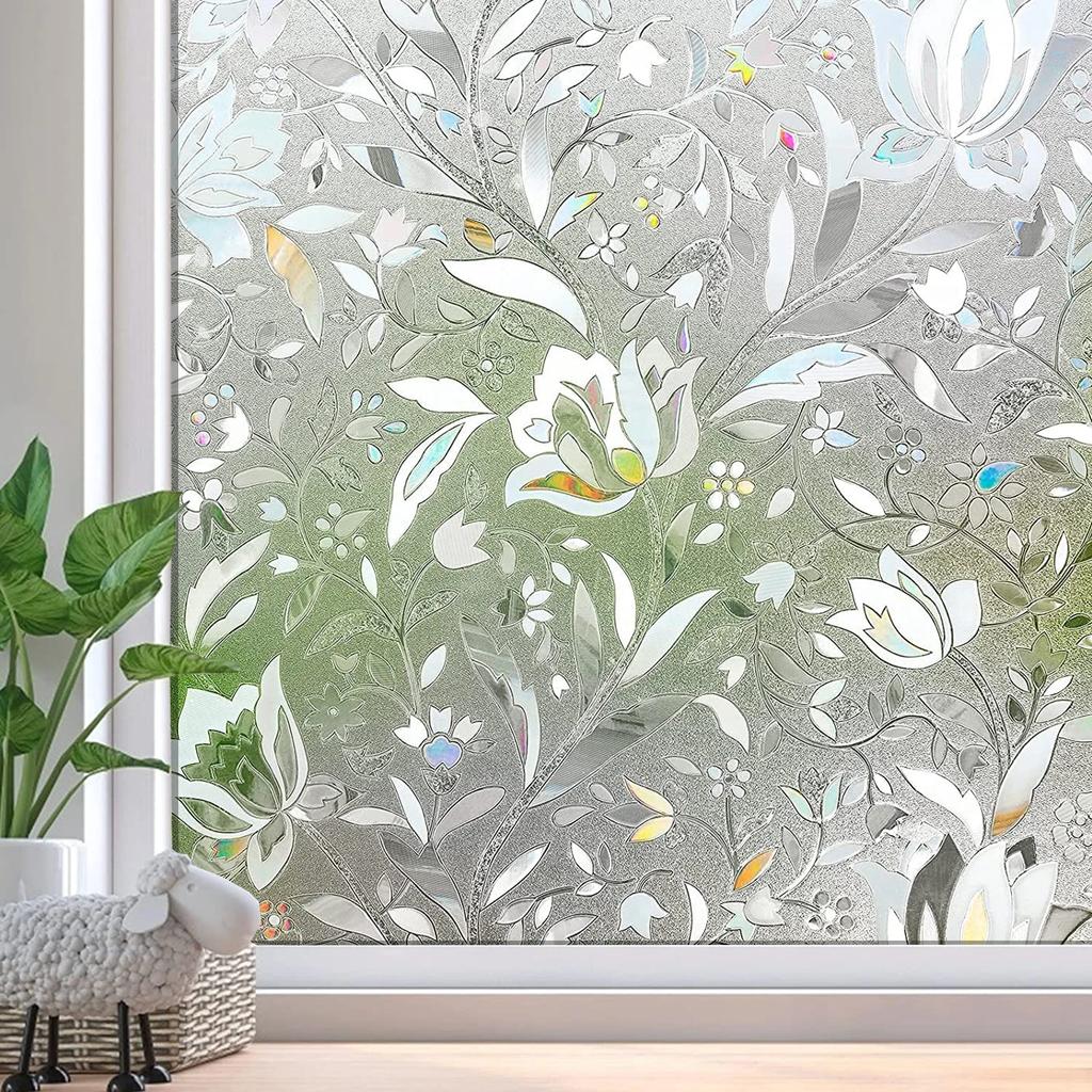 AFDB конфиденциальность матовое стекло наклейка на окно съемная статическая липкая неклейкая виниловая непрозрачная солнцезащитная пленка для украшения окна