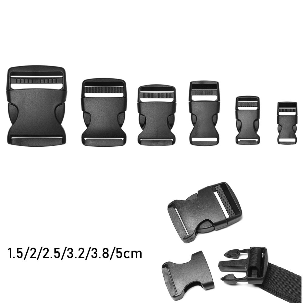 Пластиковая черная тесьма для ремня рюкзака, детали для браслета из паракорда, изогнутая пряжка, боковые пряжки