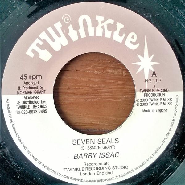 7-дюймовая пластинка BARRY ISSAC Seven Seals NG167 Twinkle Music 2000 UK Reggae Ska Dub Б/у