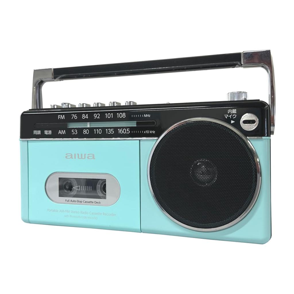 AIWA Радиокассетный плеер RCP3 Пастельно-зеленый 4 батарейки D в комплекте Тканевый набор Аудио-G GAA4-RCP0003(PG)