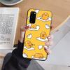AH37 Lazy Egg Gudetama черный чехол для Samsung Note 20 Lite S24 Ultra S23 S22 A05 A06 A11 A71 A15 A16 A13 A24 A25 A33 A52 A53 M55 M35 мягкий чехол