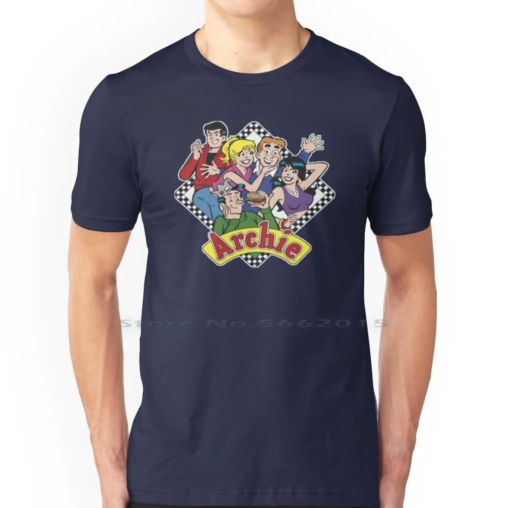The Archies T Shirt 100% Cotton Archie Veronica Jughead Richie Classic Cartoon Comics Short Long Sleeve Tee Top