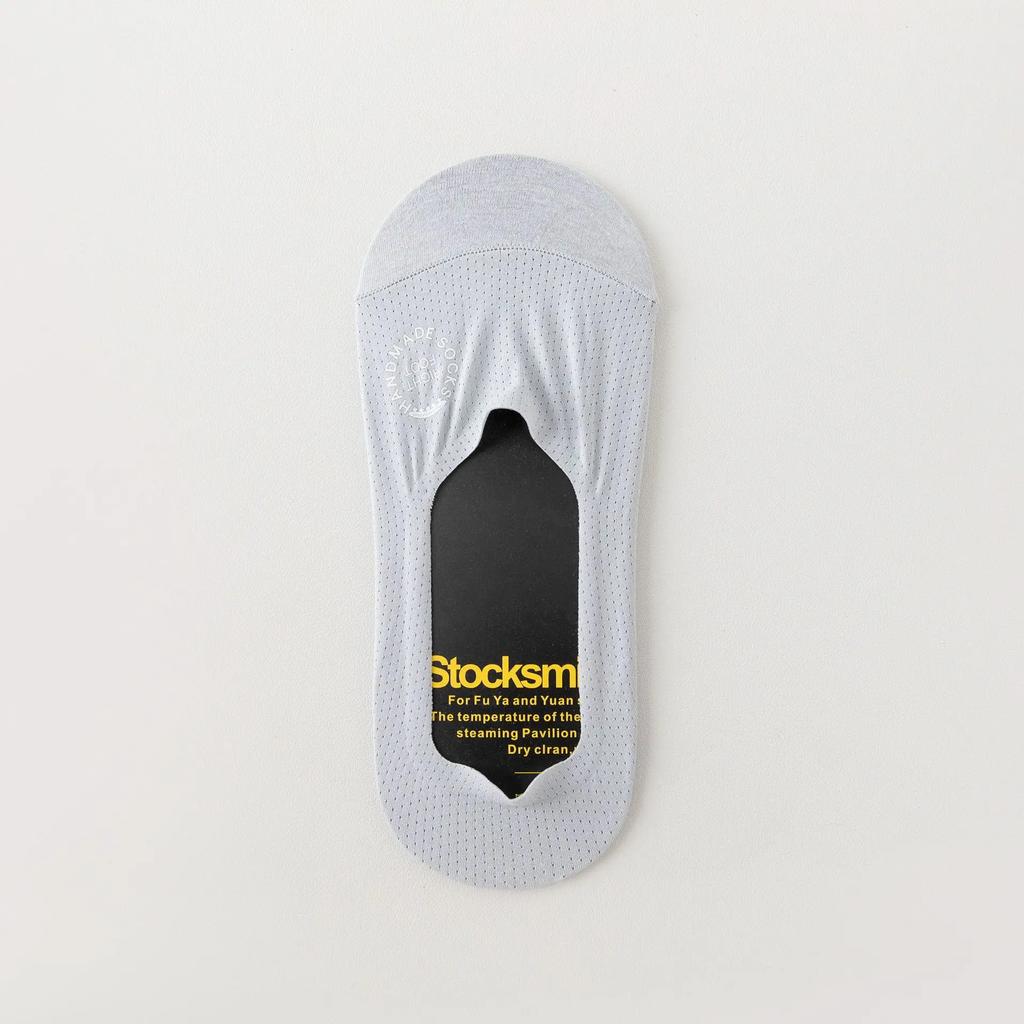 Silicone Non-slip Low Cut Boat Socks Hollow Out Mesh Breathable Summer Invisible No Show Socks Men Male Ice Silk Sock Slippers