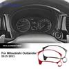 Мягкое углеволокно для Mitsubishi Outlander 3 2013 2014 2015 2016 2017 2018 LHD Наклейка для украшения рамки спидометра