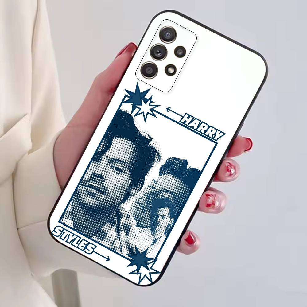H-HaRRy Music S-Styles Phone Case For Samsung S25,S24,S21,S22,S23,S30,Ultra,S20,Plus,Fe,Lite,Note,10,Black Cover