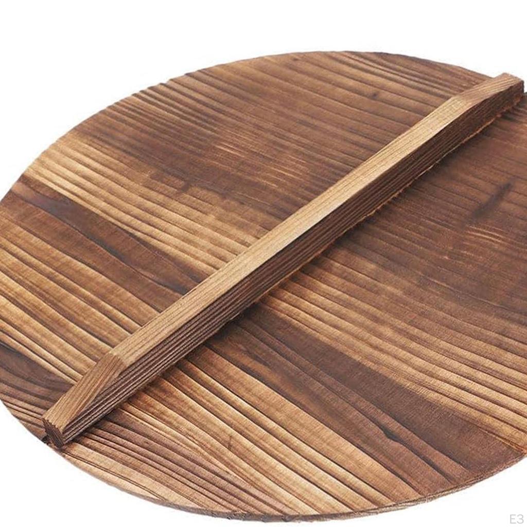 Универсальная деревянная крышка для сковороды с ручкой кухонный аксессуар