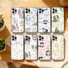 A-Очаровательный иллюстрированный чехол для телефона с собакой для iPhone17,16,15,14,13,12Plus,Pro Max,XS,5G Мягкий силиконовый черный чехол