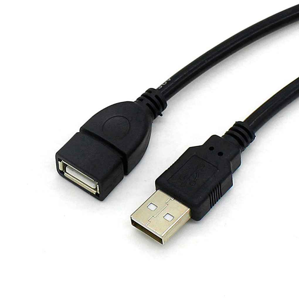 Кабель USB2.0 AF-AM 3 метра, черный, высокоскоростная передача данных, удлинитель, зарядный удлинительный кабель