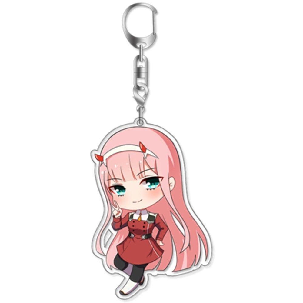 Брелок Ditf Darling In The Franxx Зеро Ту 002 Акриловый Брелок Вневременной Дизайн Идеально Подходит Для Коллекционеров И Фанатов