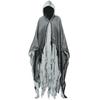 Костюм привидения на Хэллоуин, страшная накидка с капюшоном для косплея (Темно-серый)