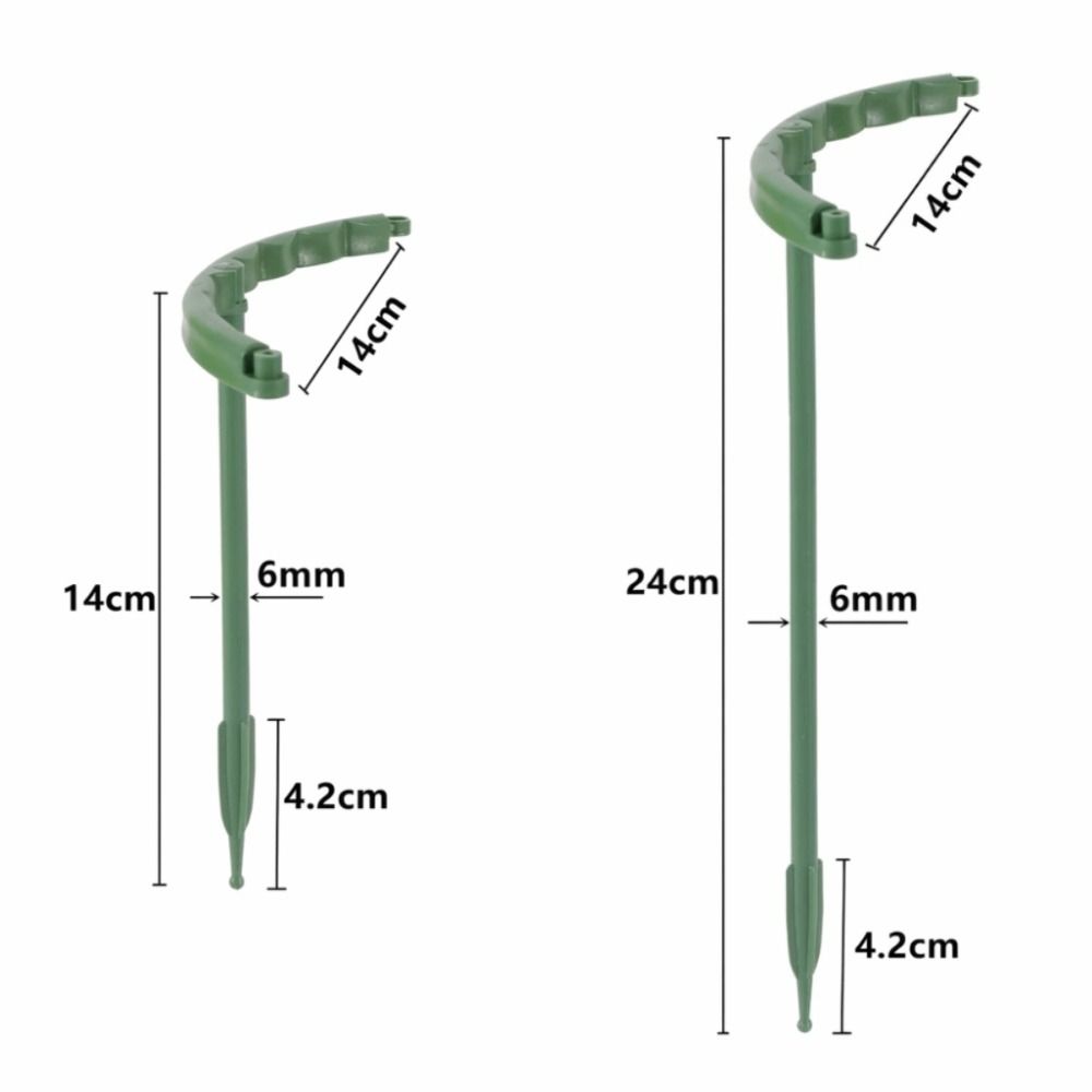 6pcs Set Greenhouse Arrangement Plant Support Pile Stand Plastic Bonsai Fixed Rod Garden Tool