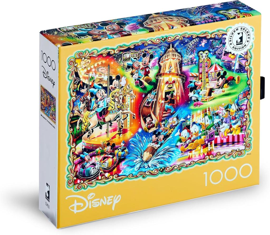 Ceaco - Silver Select - Disney - Карнавал Микки - Пазл из 1000 деталей для взрослых, Сложный пазл, Идеально подходит для вечера игр