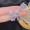 Серьги-гвоздики Rose Small Fragrant Camellia, серьги с микроинкрустацией цирконием, изысканные и яркие украшения для женщин