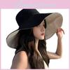 Summer Womens Cotton Polyester Widebrim Fisherman Hat With Sun Shield And Windproof Design For Leisure