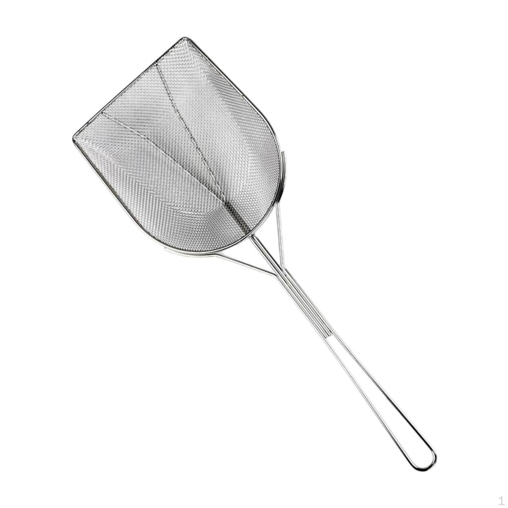 Square Fryer Skimmer Cooking Oil Strainer Fry Ladle Fine Mesh Utensil for Fried