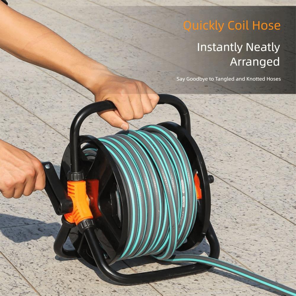 Эффективный органайзер Катушка для хранения шланга Сверхпрочная Прочная Менеджер для шланга Высокая грузоподъемность Экономия места Катушка для шланга