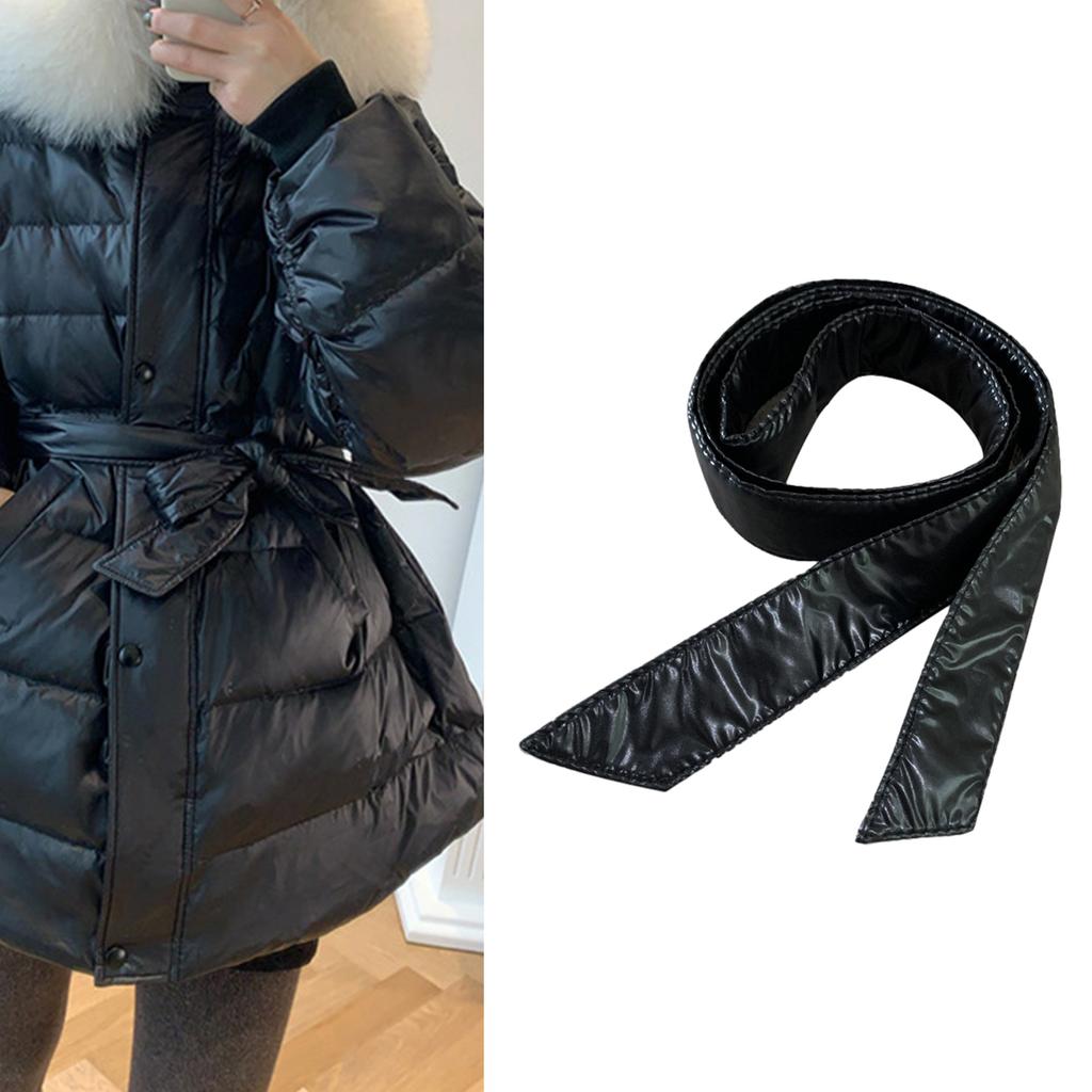 Womens Vintage Thin Cinches Belt Simple Down Coat Waist Belt Replacement Belt Wrap Tie Waistband Belt