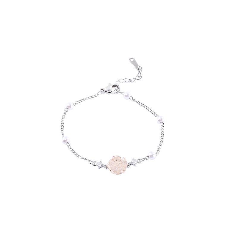Элегантный браслет Crystal Camellia - Женские цветочные украшения в винтажном стиле