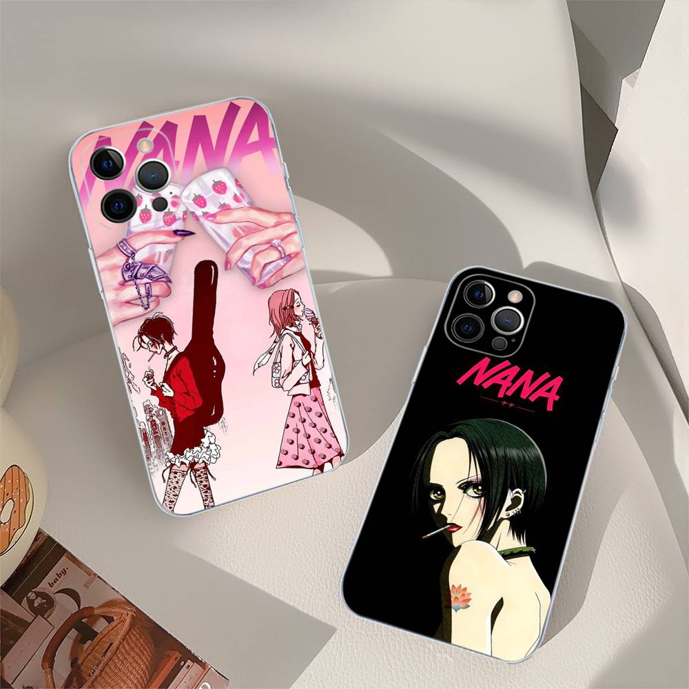 Крутой чехол для телефона с Наной Осаки из аниме Для iPhone 11 13 16 12 17 14 15 Pro Max Plus Мягкая прозрачная задняя крышка Coque
