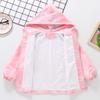 Повседневная куртка-штормовка с градиентом для девочек, весенне-осенняя детская модная куртка