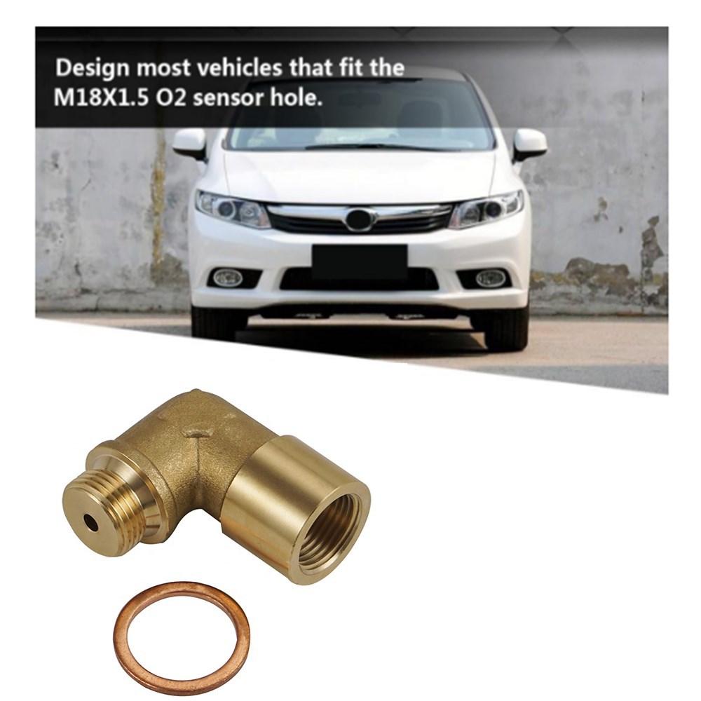 M18 x 1.5 латунный фитинг универсальный соединительный комплект заглушка выхлопная P0420 P0430 90 градусов O2 датчик кислорода проставка удлинитель инструменты
