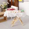 1:12 Wooden Ironing Board Mini Flat Iron Furniture Model Sewing Life Dollhouse Miniature Scene Decor Toy Micro Scene Props