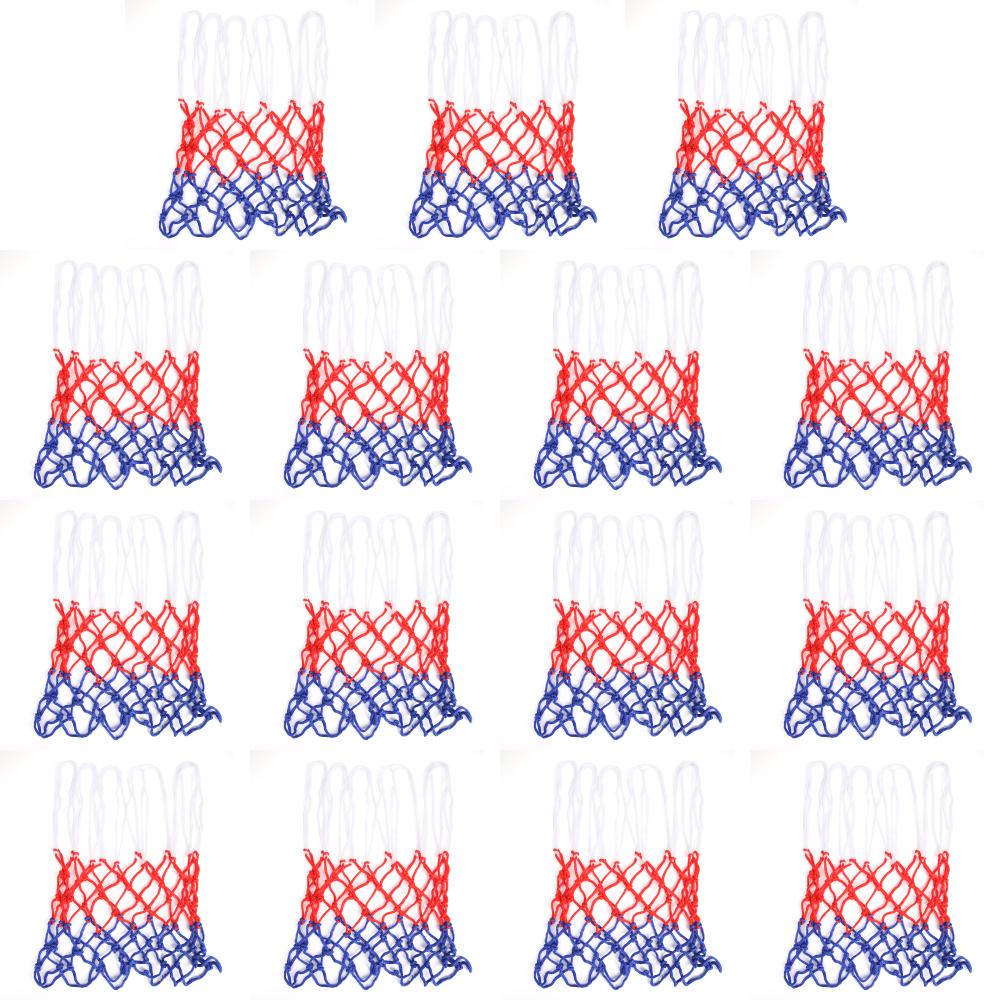 Стандартная баскетбольная сетка Сетка для баскетбольного кольца Официальная спецификация Баскетбольная сетка Прочная нейлоновая сетка для крепления к ободу