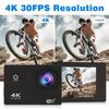 Экшн-камера Ultra HD 4K — водонепроницаемый шлемный видеорегистратор с Wi-Fi для занятий спортом на открытом воздухе.