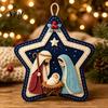 Living Room Holiday Ornament Felt Christmas Pendant, Decorative Hanging for Home Decor, Indoor Outdoor Wall Fireplace Tree Decorations Craft Office