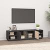 814456 vidaXL TV Cabinet Grey 156x40x40 Cm Solid Pine Wood