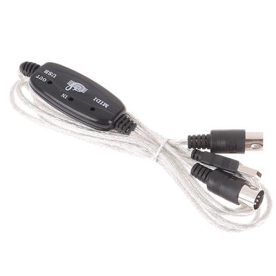 Usb In-Out Midi интерфейсный кабель-конвертер в шнур адаптера для музыкальной клавиатуры ПК