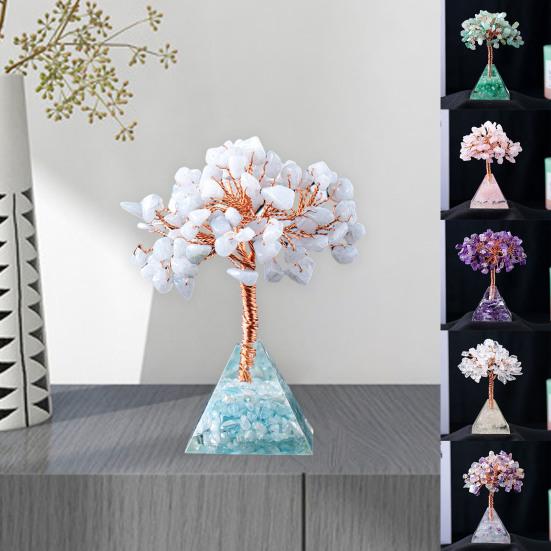 Modern Fake Crystal Tree Aesthetic Pyramids Ornamental