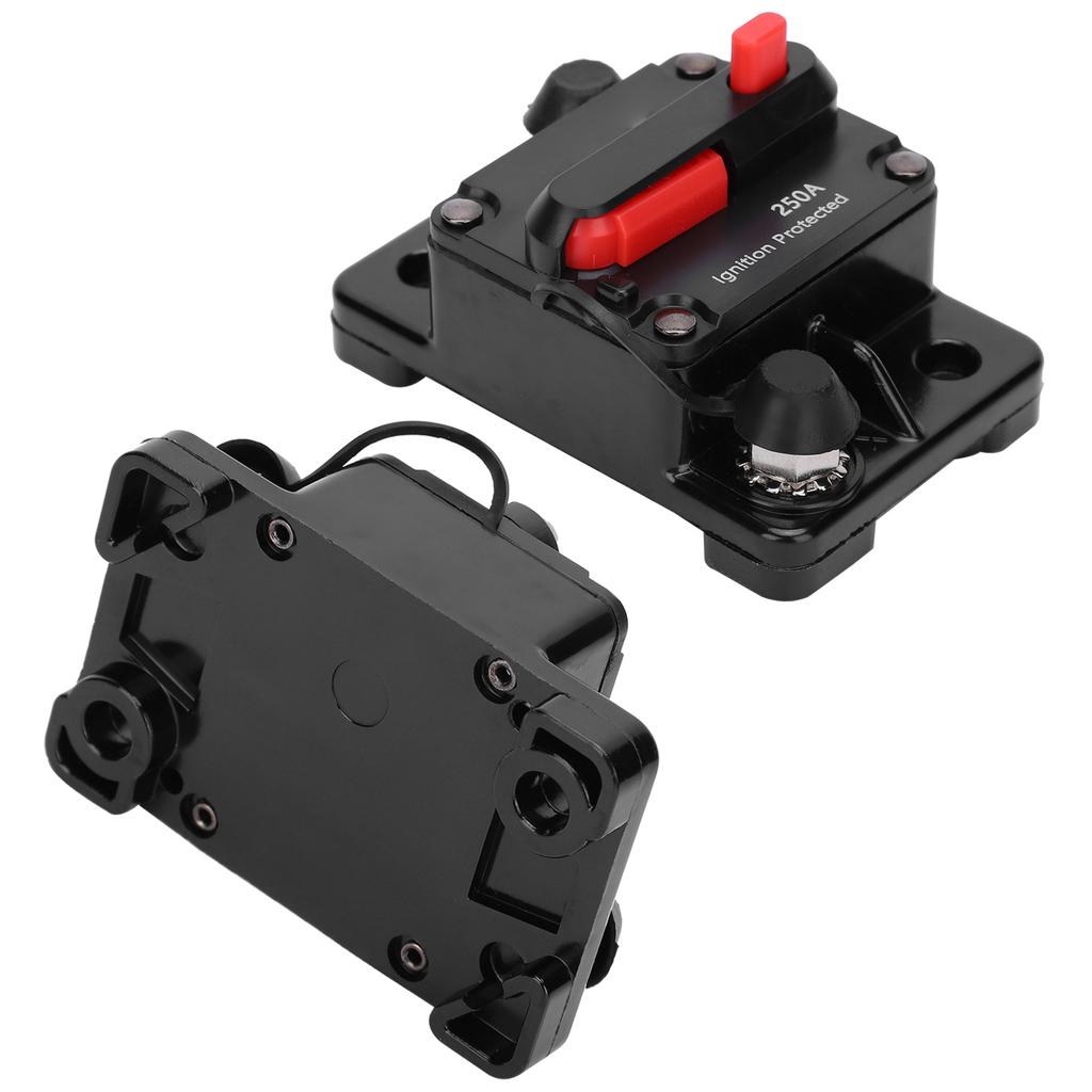 Автоматический выключатель Держатель предохранителя Медный Водонепроницаемый Автоматический переключатель Красный DC12?42В250А